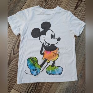 Walt Disney World Mickey Mouse Tie Dye Short Sleeve Unisex Kids T-Shirt XS